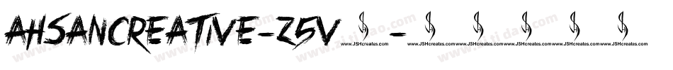 AhsanCreative-z5v3字体转换