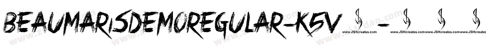 BeaumarisDemoRegular-K5v7字体转换