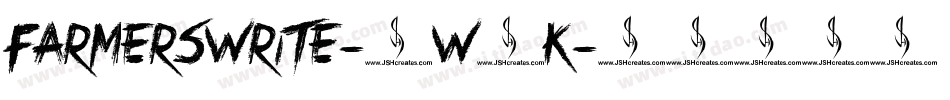 Farmerswrite-2W1K字体转换 Farmerswrite-2W1K字体转换