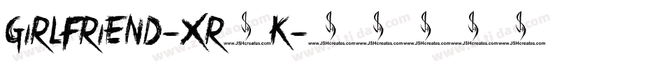 Girlfriend-XR1K字体转换