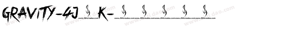 Gravity-4j1K字体转换