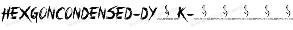 HexgonCondensed-dY1K字体转换