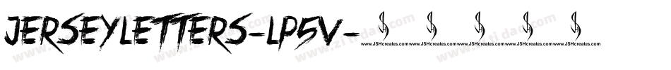 Jerseyletters-lP5V字体转换