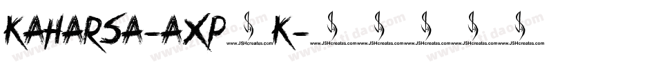 Kaharsa-axP1K字体转换