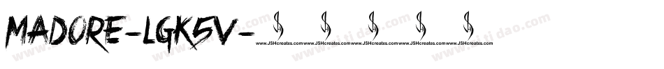Madore-lgK5V字体转换