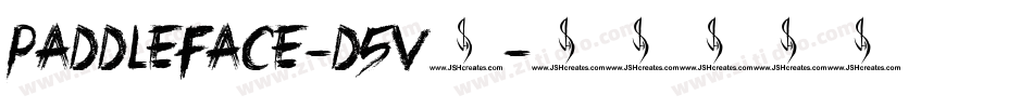 Paddleface-d5V6字体转换
