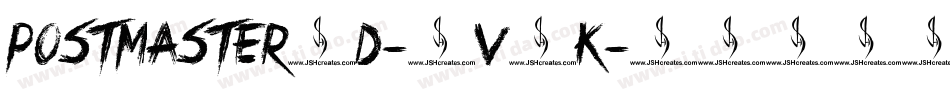 Postmaster3D-7V1K字体转换