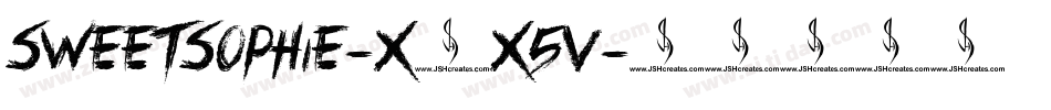 SweetSophie-x3x5V字体转换