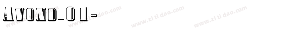 Avond_01字体转换