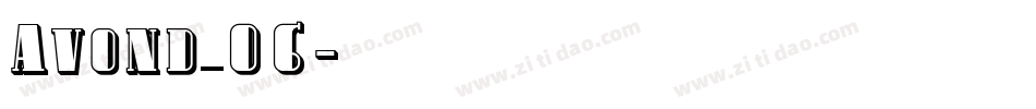 Avond_06字体转换