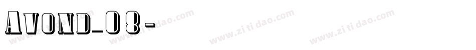 Avond_08字体转换