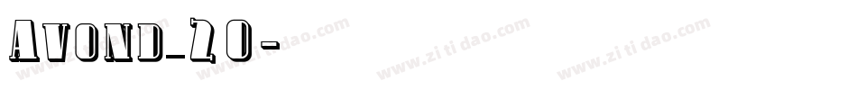 Avond_20字体转换