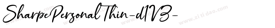 SharpePersonalThin-d1VZ字体转换 SharpePersonalThin-d1VZ字体转换
