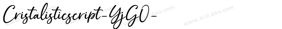 Cristalisticscript-YjGO字体转换