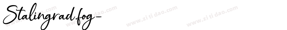 Stalingrad.fog字体转换