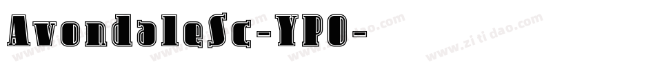 AvondaleSc-YPO字体转换