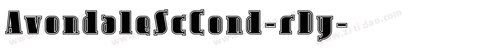AvondaleScCond-rDy字体转换