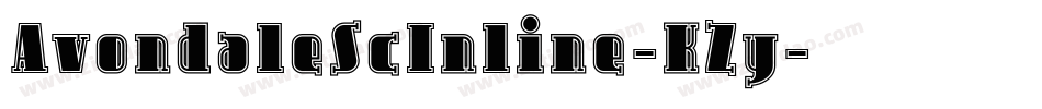 AvondaleScInline-KZy字体转换