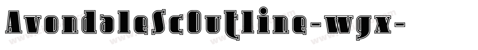 AvondaleScOutline-wgx字体转换