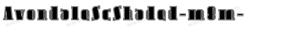 AvondaleScShaded-m8m字体转换