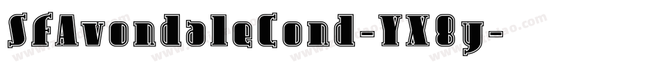 SfAvondaleCond-YX8y字体转换