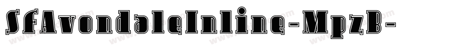 SfAvondaleInline-MpzB字体转换 SfAvondaleInline-MpzB字体转换