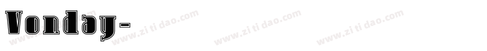 Vonday字体转换