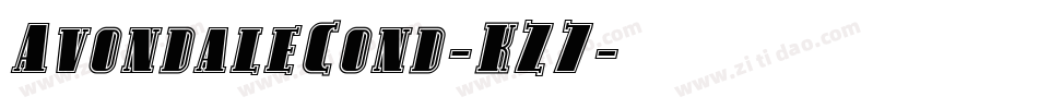 AvondaleCond-KZ7字体转换