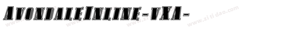 AvondaleInline-vXA字体转换