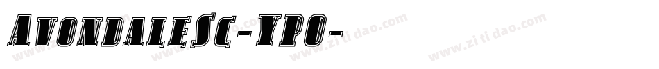 AvondaleSc-YPO字体转换