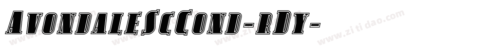 AvondaleScCond-rDy字体转换
