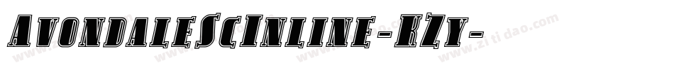 AvondaleScInline-KZy字体转换