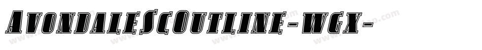 AvondaleScOutline-wgx字体转换