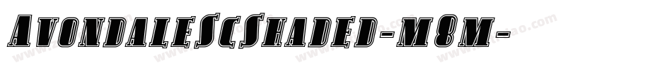 AvondaleScShaded-m8m字体转换