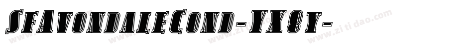SfAvondaleCond-YX8y字体转换