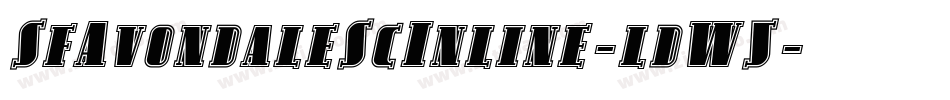 SfAvondaleScInline-ldW5字体转换