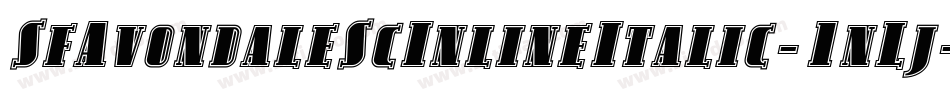 SfAvondaleScInlineItalic-1nLj字体转换