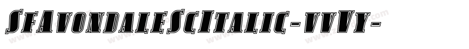 SfAvondaleScItalic-vvVy字体转换
