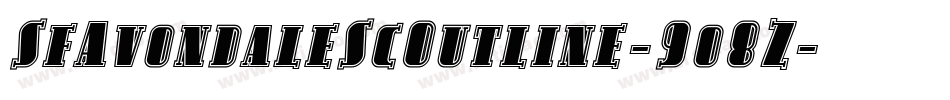SfAvondaleScOutline-9o8Z字体转换