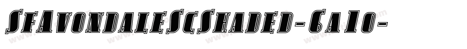 SfAvondaleScShaded-6a1o字体转换