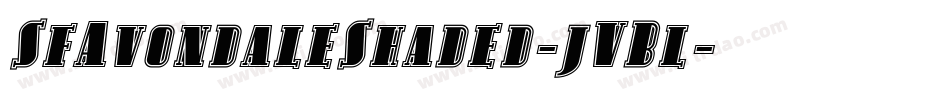SfAvondaleShaded-jVBl字体转换