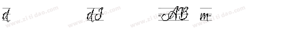 Dameron3DItalic-ABzM字体转换