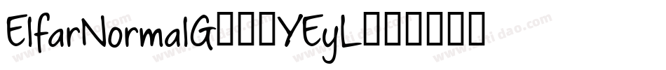 ElfarNormalG98-YEyL字体转换