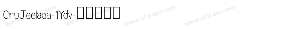 CruJeelada-1Ydv字体转换