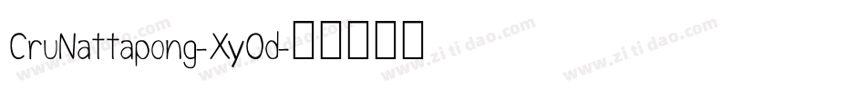 CruNattapong-XyOd字体转换
