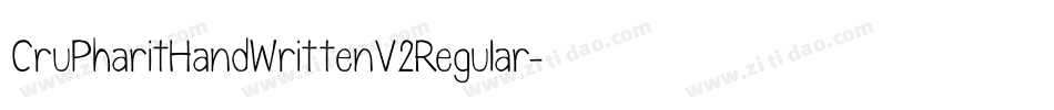 CruPharitHandWrittenV2Regular-Pyed字体转换
