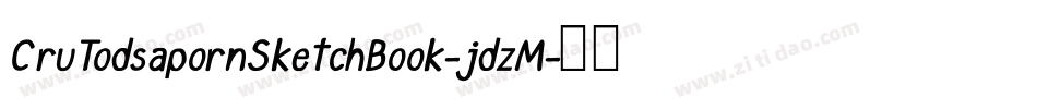 CruTodsapornSketchBook-jdzM字体转换