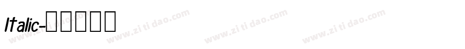 ltalic字体转换