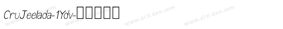 CruJeelada-1Ydv字体转换