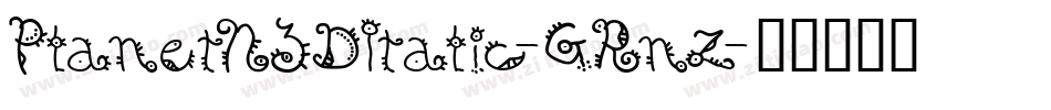 PlanetN3DItalic-GRnZ字体转换